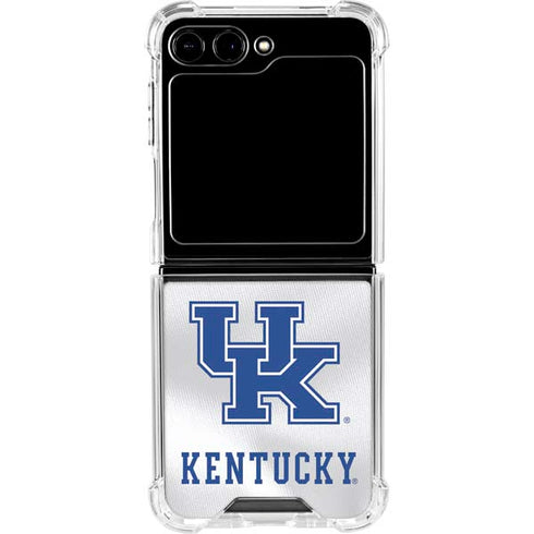University of Kentucky White Jersey Galaxy Z Flip6 Clear Case